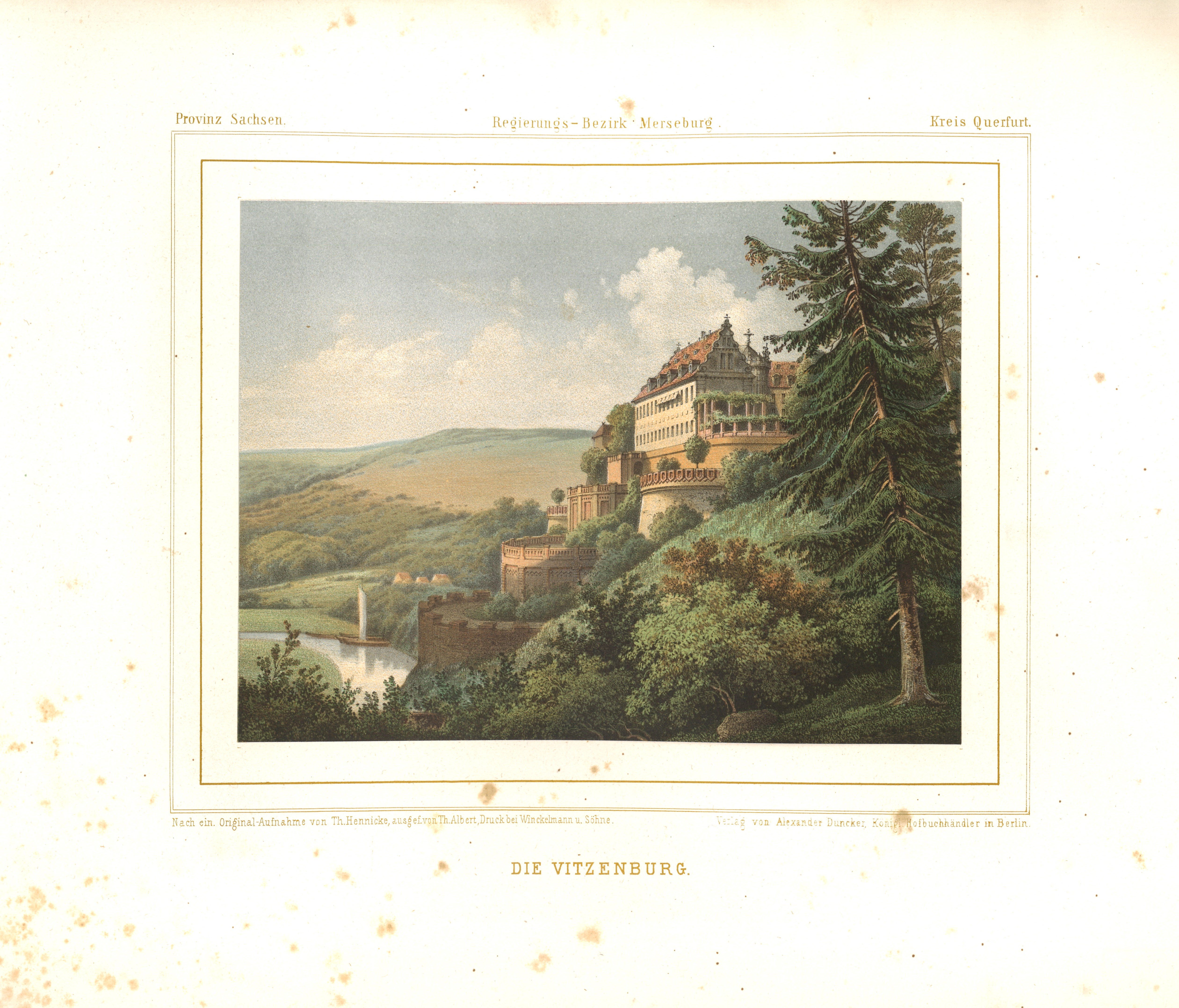 Theodor Albert, Vitzenburg (Kr. Querfurt): Burg/Schloss