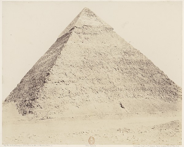 Félix Teynard, Djîzeh (Nécropole de Memphis), Pyramide de Chéphren