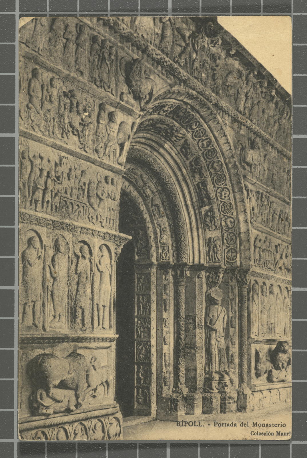 Amadeu Mauri Aulet, Rípoll. - Portada del Monasterio