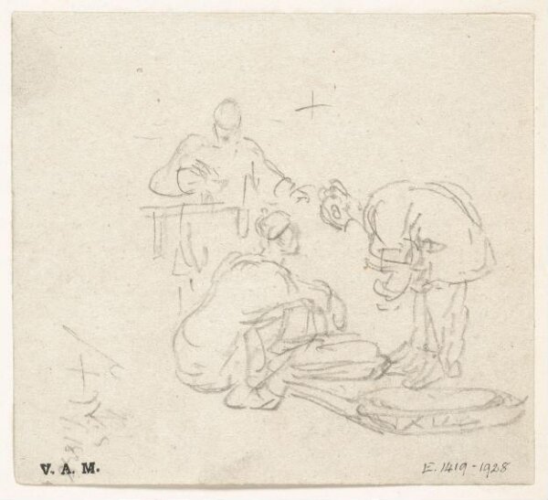 George Chinnery, A vendor and two customers