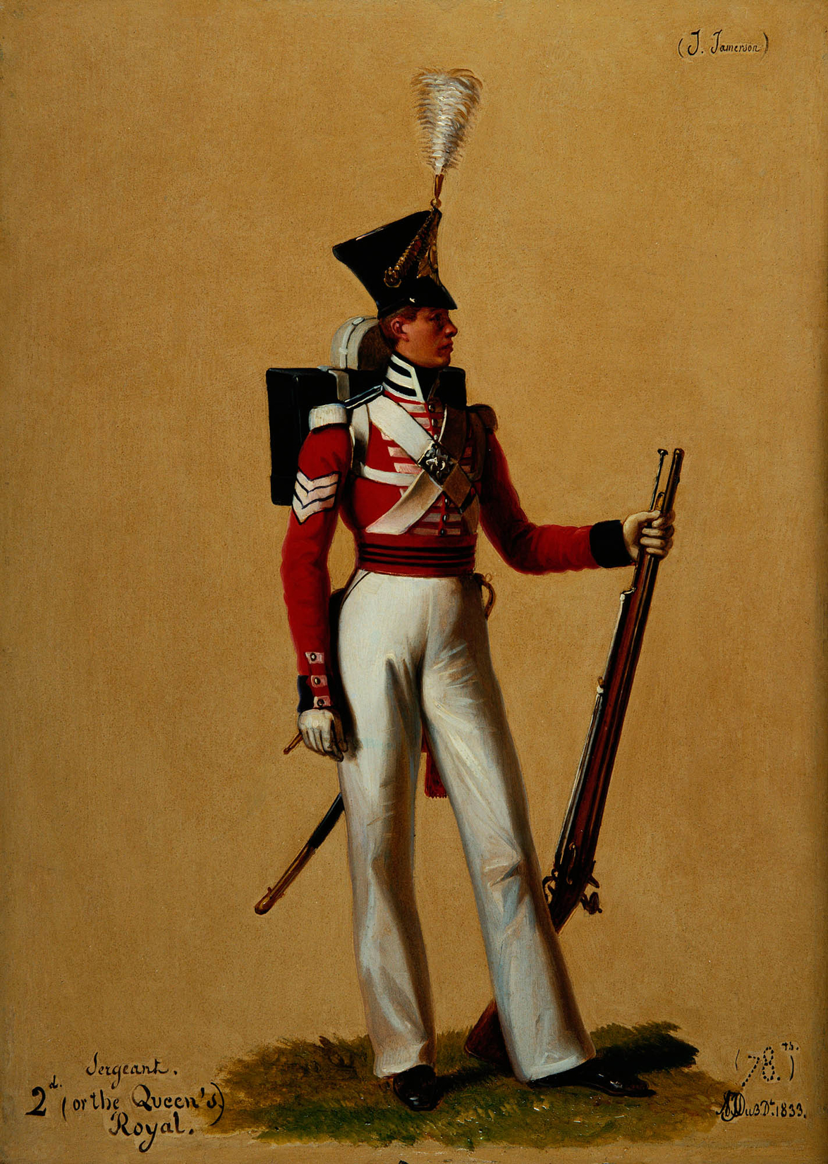 Alexandre Jean Dubois-Drahonet, Sergeant Alexander Jameson (b. 1811), 2nd (or the Queen's Royal) Regiment of Foot
