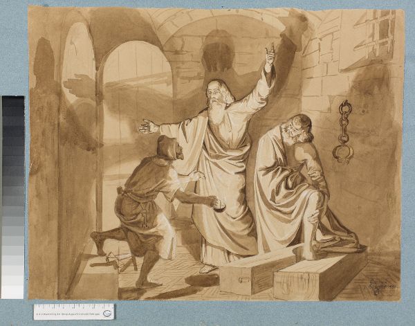 Unknown artist, Paulus und Silas im Gefängnis