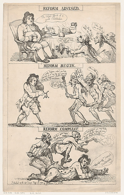 Thomas Rowlandson, Reform Advised, Reform Begun, Reform Complete