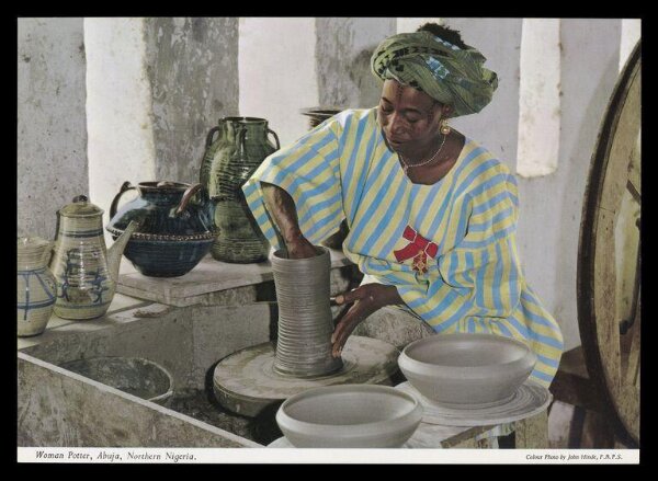 Hinde, John Wilfrid, Woman Potter, Abuja, Northern Nigeria