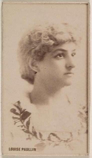 Kinney Brothers Tobacco Company, Louise Paullin, from the Actresses series (N245) issued by Kinney Brothers to promote Sweet Caporal Cigarettes