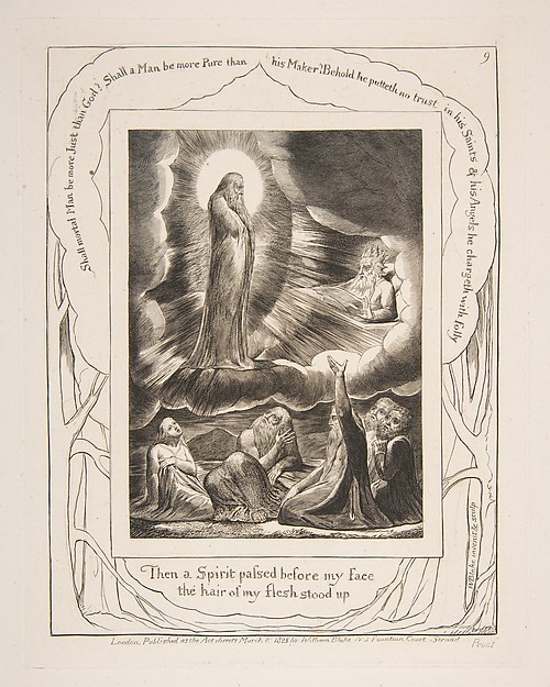 William Blake, The Vision of Eliphaz