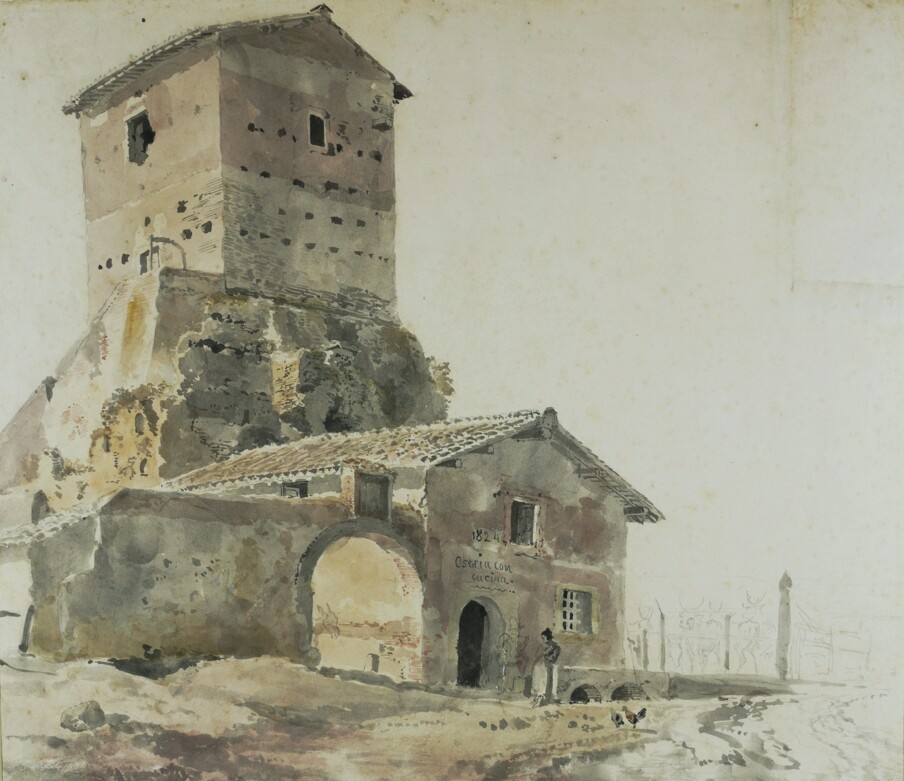 Heinrich Bürkel, Der Torre Salaria in Rom