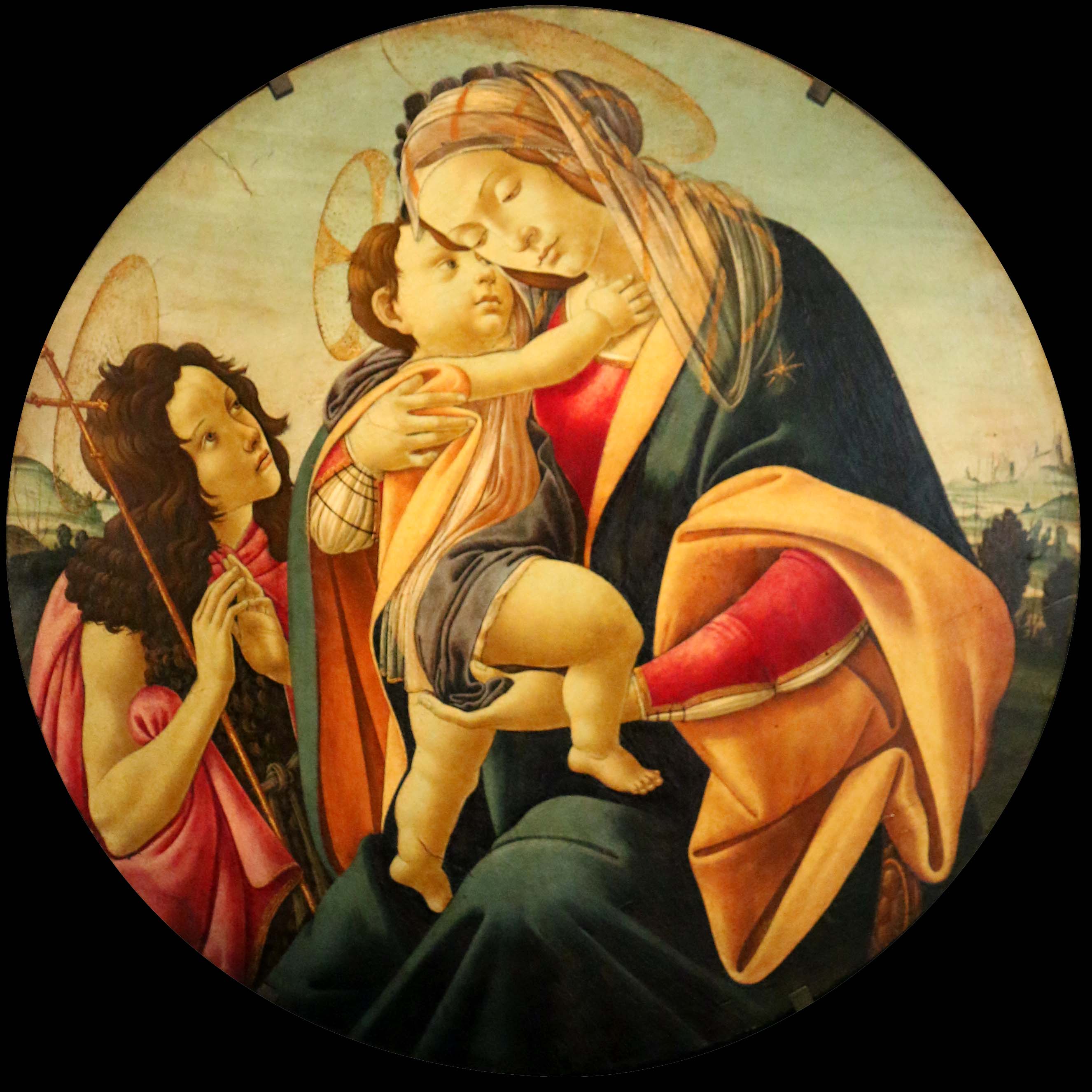 Sandro Botticelli, Vierge avec l'Enfant et le petit saint Jean