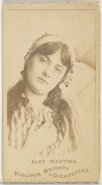 Allen & Ginter, Alex Martins, from the Actors and Actresses series (N45, Type 1) for Virginia Brights Cigarettes