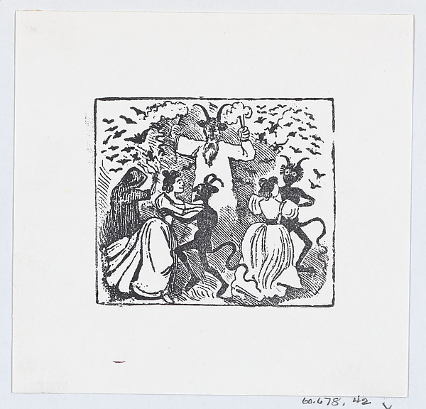 José Guadalupe Posada, Demons dancing with women and bats flying through the sky