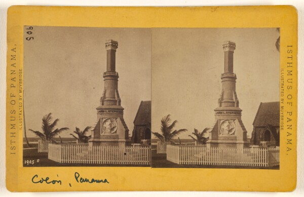 Eadweard J. Muybridge, Monument to Aspinwall, Chauncey and Stephens