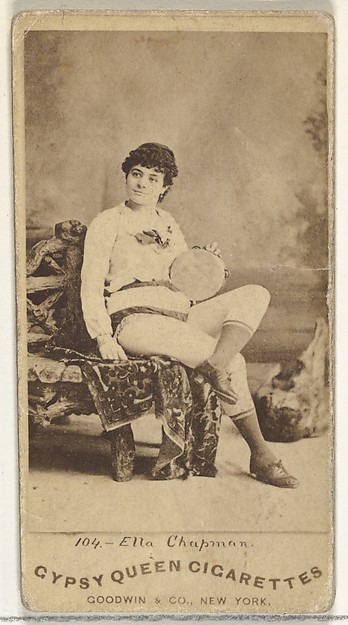 Goodwin & Company, Ella Chapman, from the Actors and Actresses series (N171) for Gypsy Queen Cigarettes