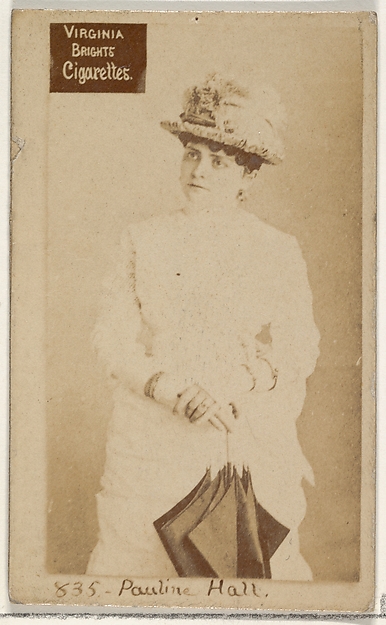 Allen & Ginter, Card 835, Pauline Hall, from the Actors and Actresses series (N45, Type 2) for Virginia Brights Cigarettes