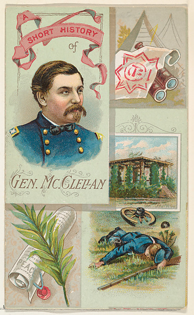 W. Duke, Sons & Co., A Short History: General George B. McClellan, from the Histories of Generals series (N114) issued by W. Duke, Sons & Co. to promote Honest Long Cut Smoking and Chewing Tobacco