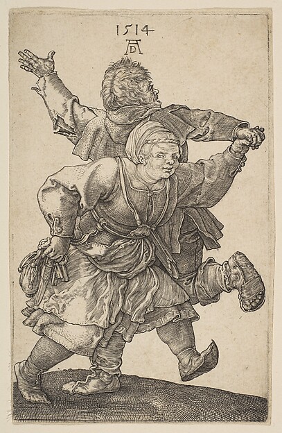 Albrecht Dürer, Peasant Couple Dancing