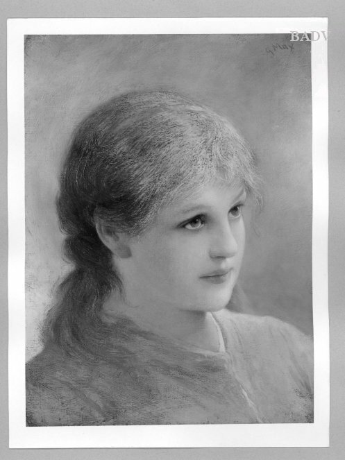 Gabriel von Max, Blonder Mädchenkopf