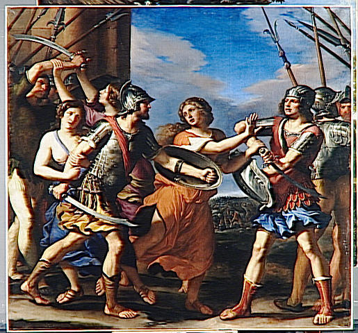 Guercino, Hersilia Separating Romulus and Tatius