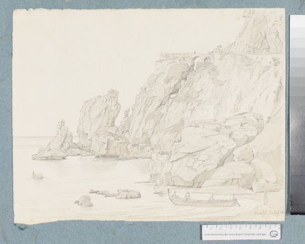 Unknown artist, Küstenansicht bei Amalfi
