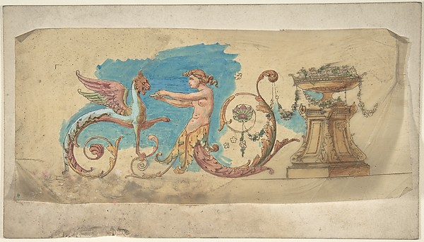 Anonymous, British, 19th century, Grotesque Frieze