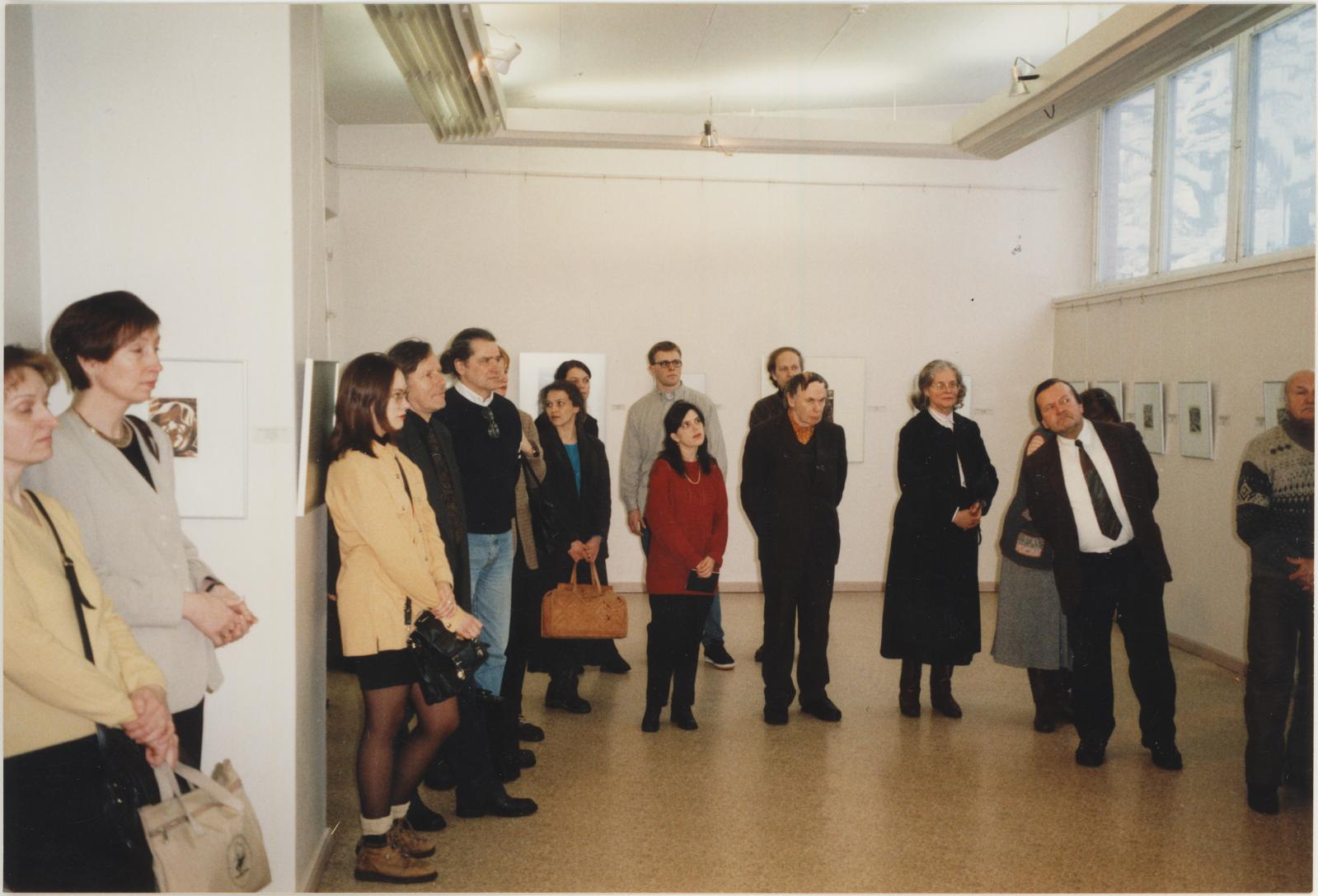 Enn (kujutatu) Tegova, Leedu graafika näituse avamine 26.02.1999.