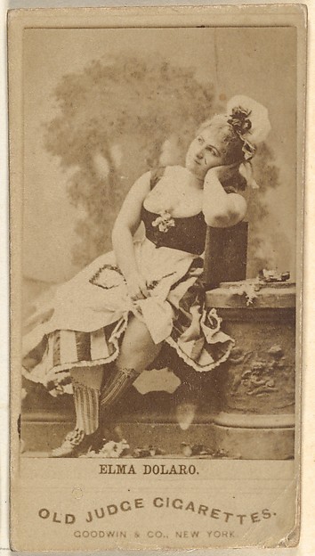 Goodwin & Company, Elma Dolaro, from the Actors and Actresses series (N171) for Old Judge Cigarettes