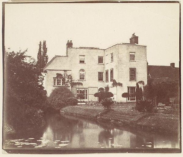 Unknown, [View of House from Garden by Pond with Lily Pads]