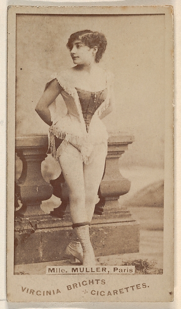 Allen & Ginter, Mlle. Muller, Paris, from the Actors and Actresses series (N45, Type 1) for Virginia Brights Cigarettes