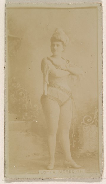 Kinney Brothers Tobacco Company, Lotta Meredith, from the Actresses series (N245) issued by Kinney Brothers to promote Sweet Caporal Cigarettes
