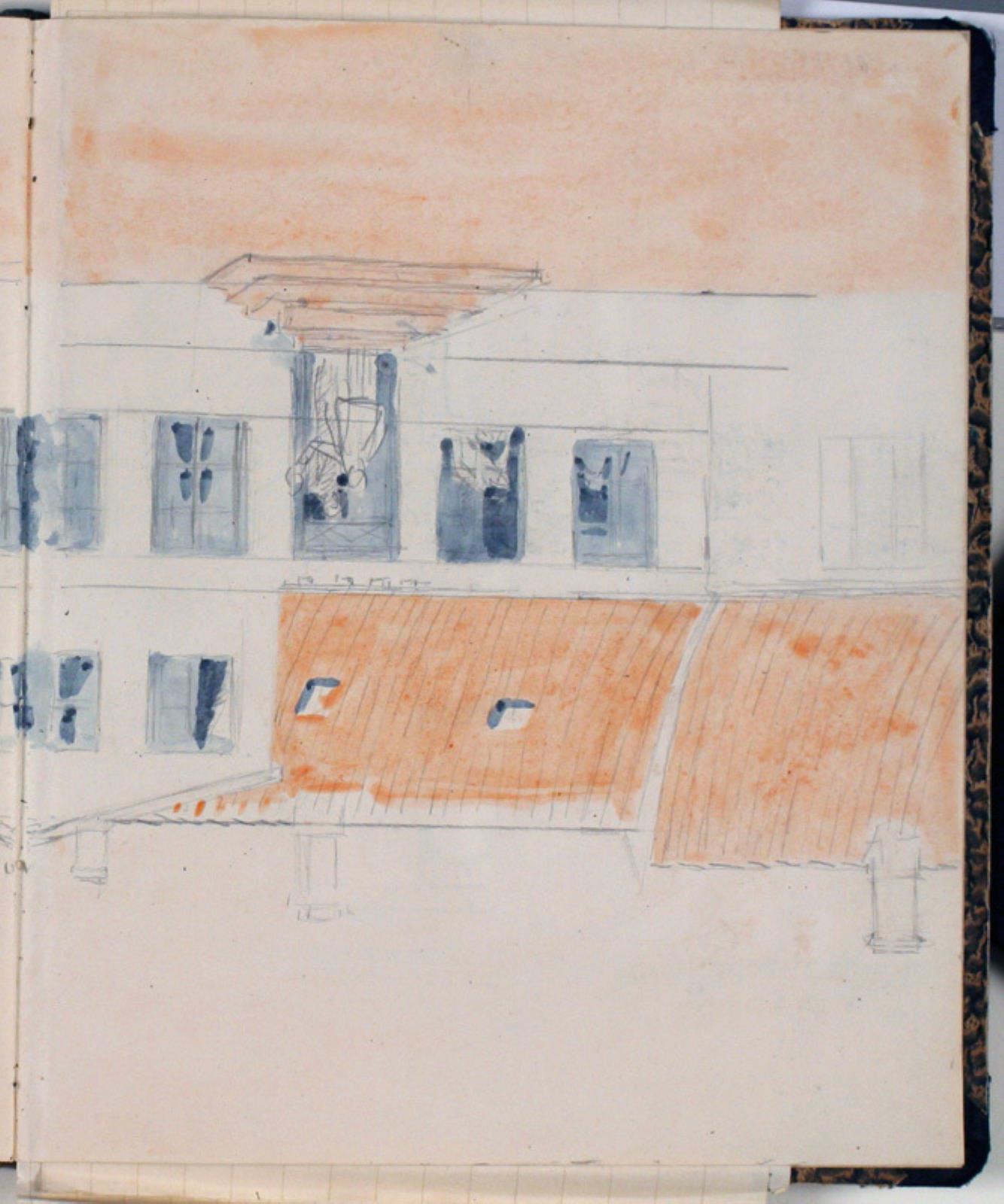 Niels Larsen Stevns, Studie af bygninger