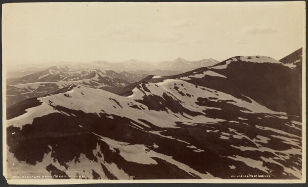 William Henry Jackson, Saguache Range from Mount Ouray