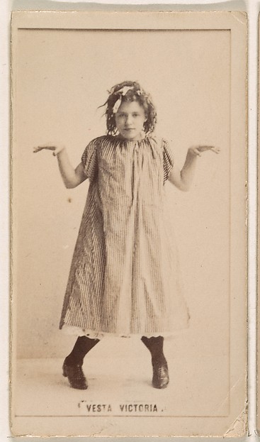 Kinney Brothers Tobacco Company, Vesta Victoria, from the Actresses series (N245) issued by Kinney Brothers to promote Sweet Caporal Cigarettes