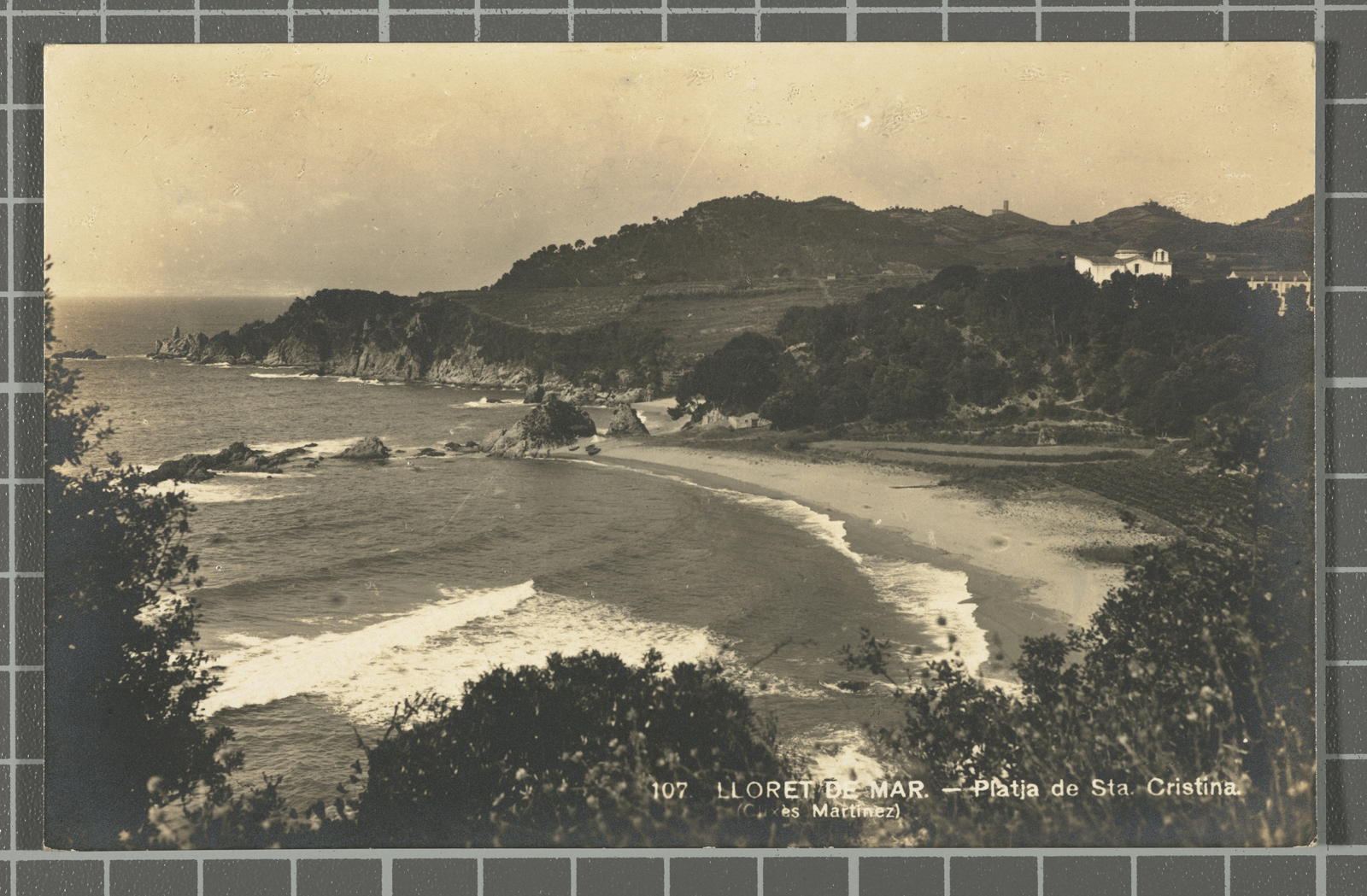 Desconegut, 107 Mar Lloret. - Beach of Sta. Cristina.