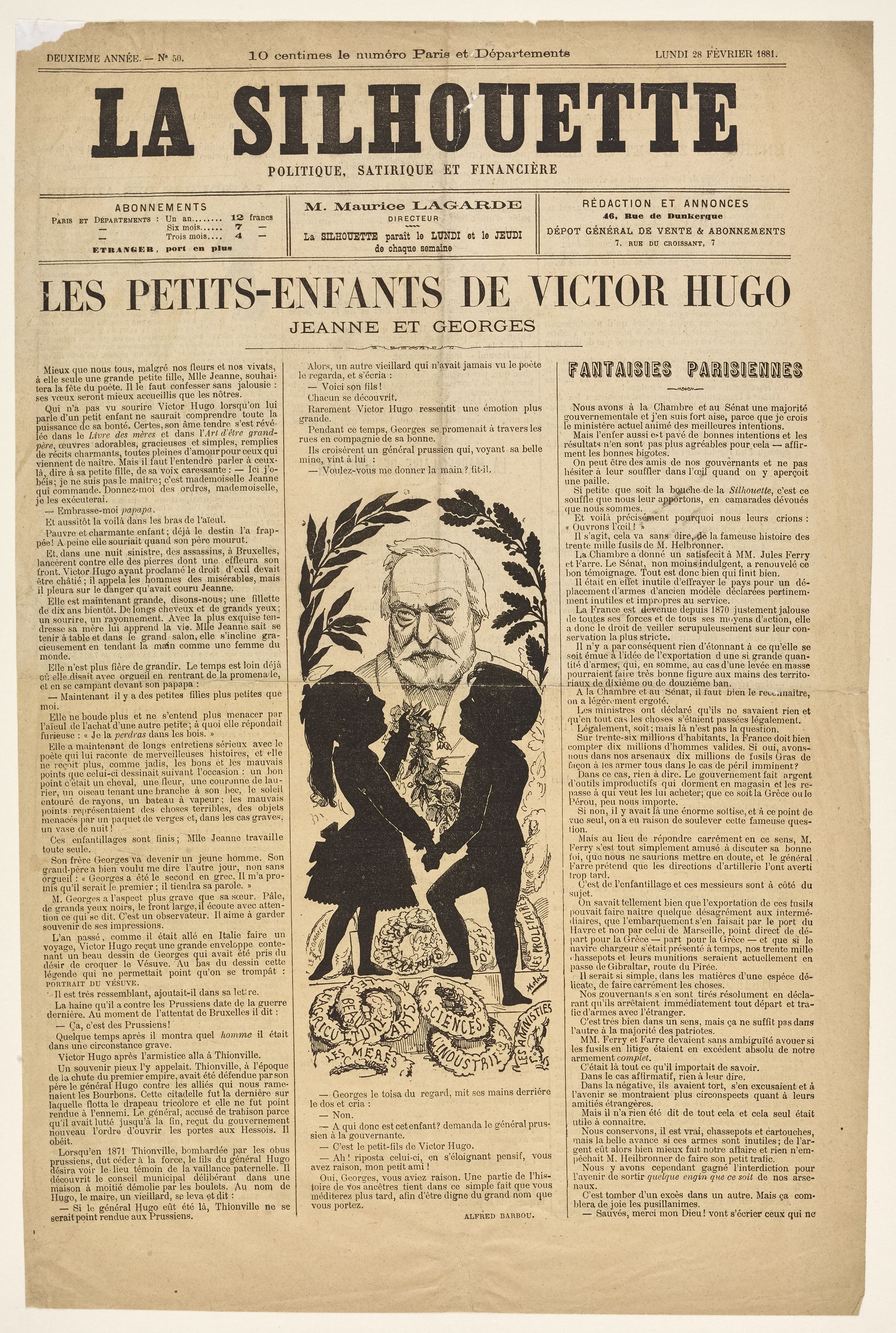 Anonyme, Les petits-enfants de Victor Hugo, Jeanne et Georges