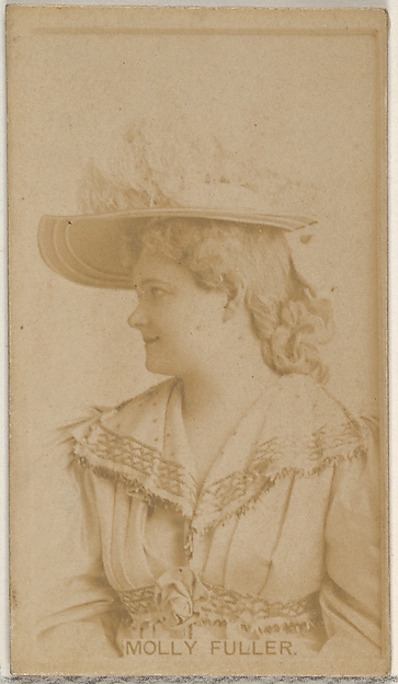 Allen & Ginter, Molly Fuller, from the Actors and Actresses series (N45, Type 8) for Virginia Brights Cigarettes