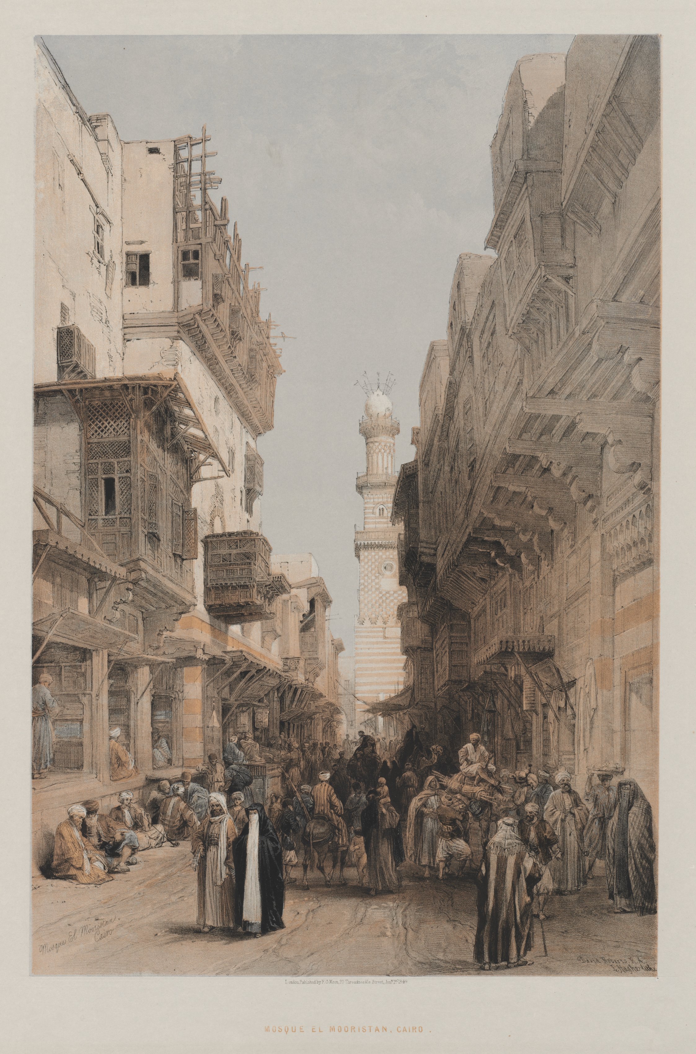 Louis Haghe, Egypt and Nubia, Volume III: Mosque el Mooristan, Cairo