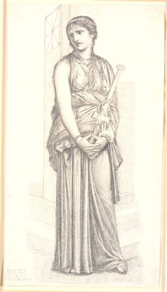 Christen Købke, Medea med sværdet i hånden, hel figur