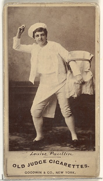 Goodwin & Company, Louise Paullin, from the Actors and Actresses series (N171) for Old Judge Cigarettes