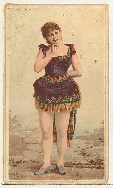 W. Duke, Sons & Co., Actress posing pensively with hand held to lips, from Stars of the Stage, Second Series (N130) issued by Duke Sons & Co. to promote Honest Long Cut Tobacco