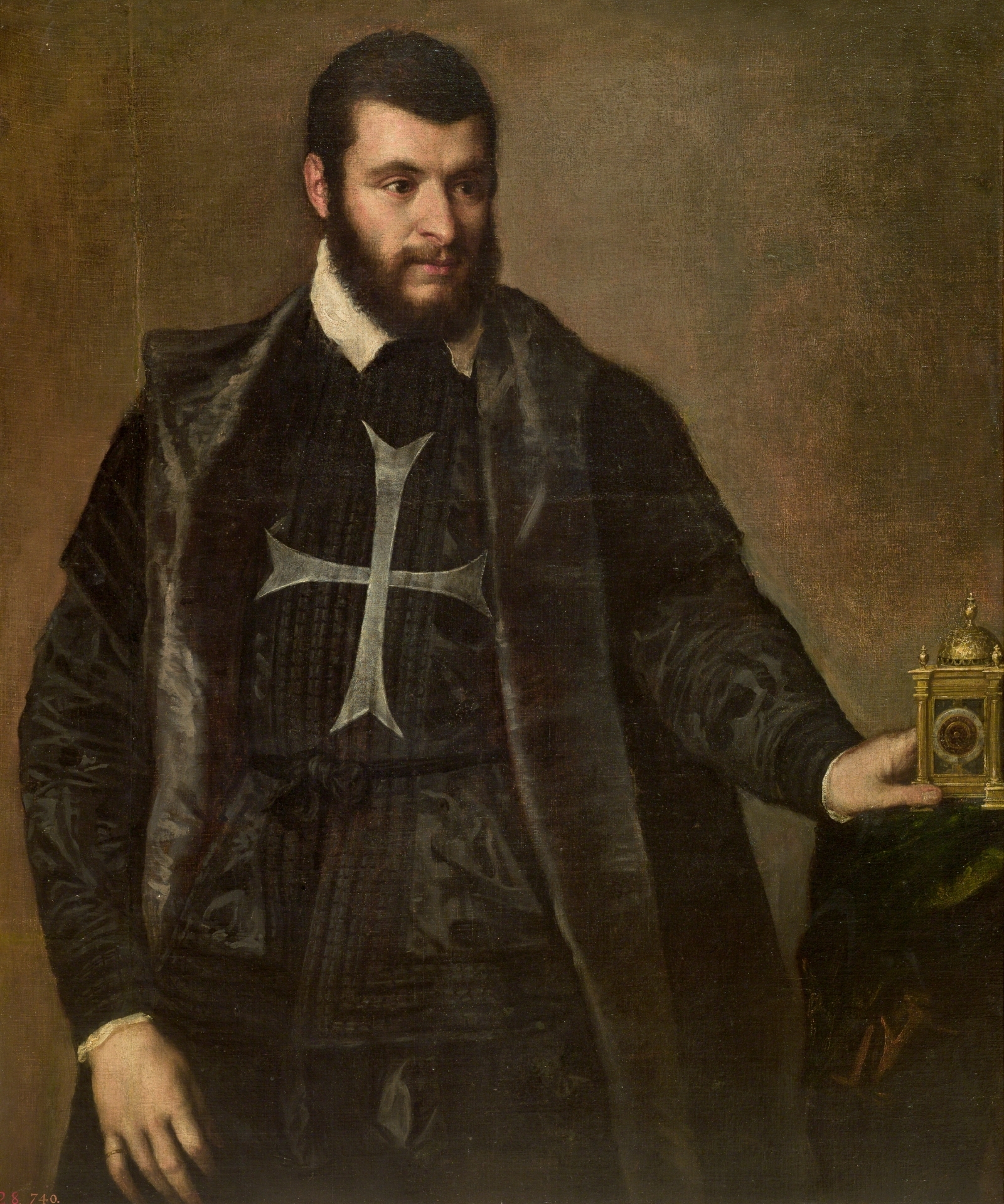 Titian, Knight with a Clock