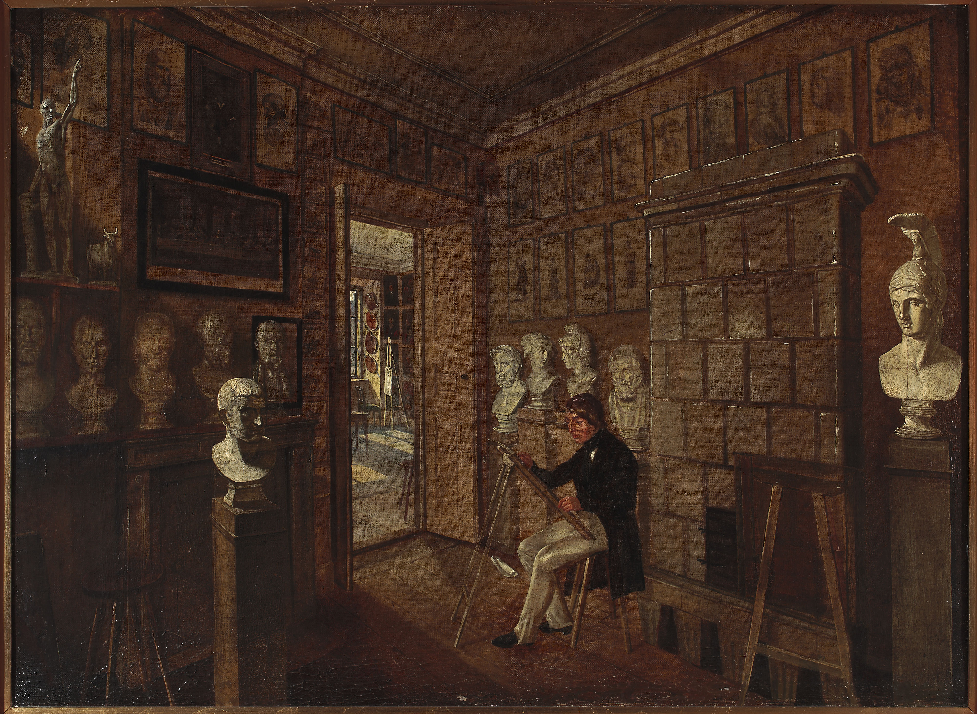 Aleksander Kokular, Painter in the studio