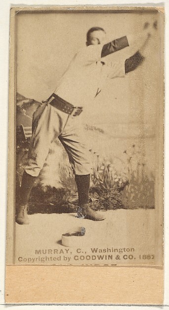 Goodwin & Company, Jeremiah J. "Miah" Murray, Catcher, Washington Nationals, from the Old Judge series (N172) for Old Judge Cigarettes