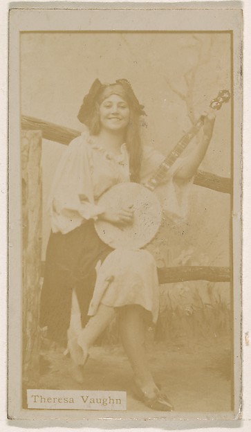 Kinney Brothers Tobacco Company, Theresa Vaughn, from the Actresses series (N245) issued by Kinney Brothers to promote Sweet Caporal Cigarettes
