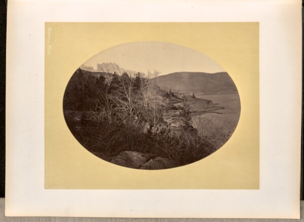 George Kendall Warren, [Shrubbery along a waterfront area, New York]