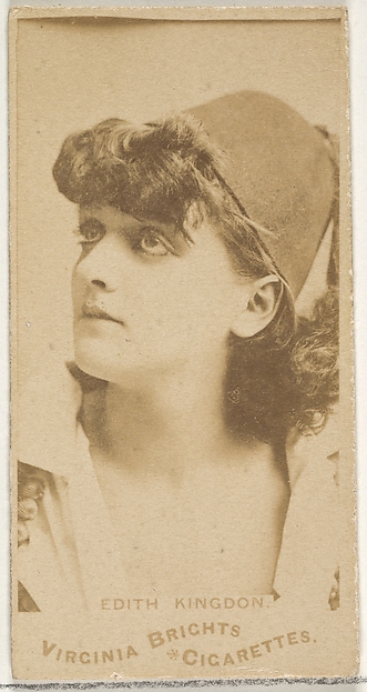 Allen & Ginter, Edith Kingdon, from the Actors and Actresses series (N45, Type 1) for Virginia Brights Cigarettes