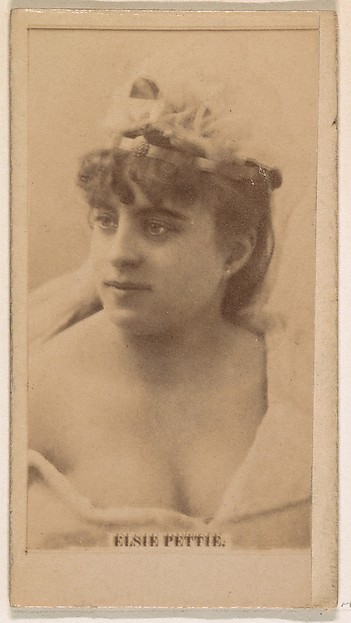 Kinney Brothers Tobacco Company, Elsie Pettie, from the Actresses series (N245) issued by Kinney Brothers to promote Sweet Caporal Cigarettes