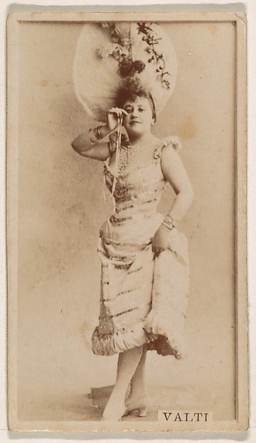 Kinney Brothers Tobacco Company, Miss Valti, from the Actresses series (N245) issued by Kinney Brothers to promote Sweet Caporal Cigarettes