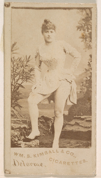 William S. Kimball & Company, Miss Delorme, from the Actresses series (N203) issued by Wm. S. Kimball & Co.