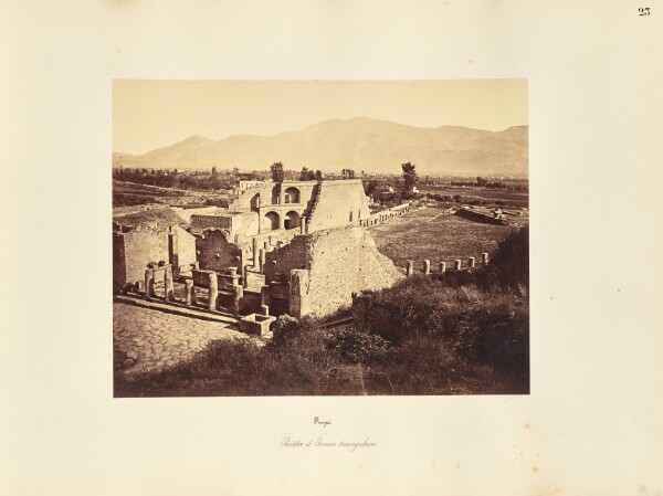 Giorgio Sommer, Pompei. Theatre et Forum triangulaire.