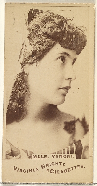 Allen & Ginter, Mlle. Vanoni, from the Actors and Actresses series (N45, Type 1) for Virginia Brights Cigarettes