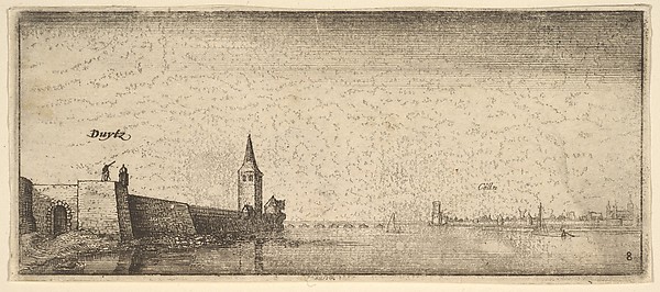 Wenceslaus Hollar, Deutz and Cologne, from "German Views"